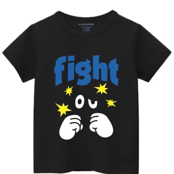 LET'S START FIGHT GHRAPHIC BOYS TEE