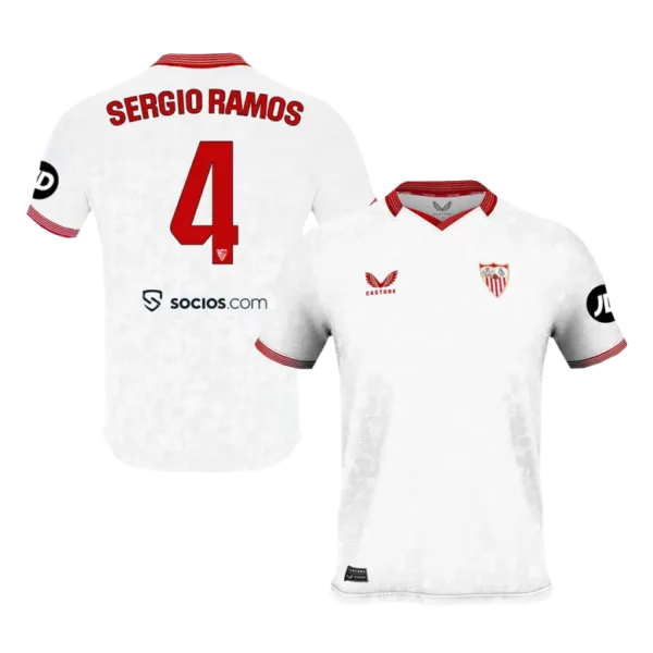 SERGIO RAMOS #4 Sevilla Home Soccer Jersey 2023/24