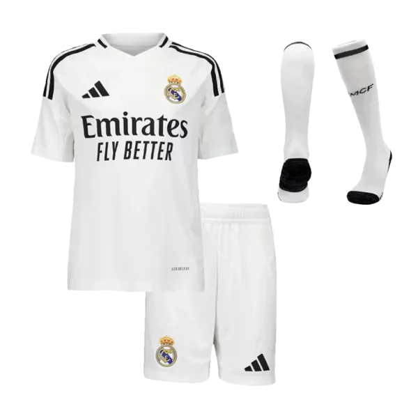 Real Madrid Home Kids Soccer Jerseys Full Kit 2024/25