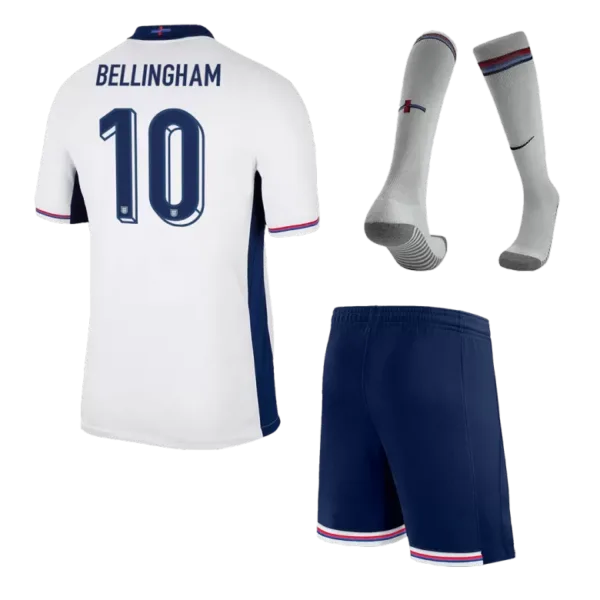 BELLINGHAM #10 England Home Kids Soccer Jerseys Full Kit EURO 2024