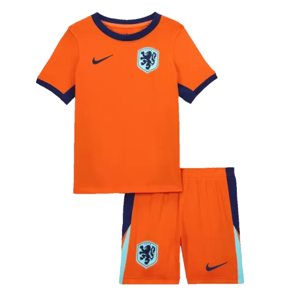 Netherlands Home Kids Soccer Jerseys Kit EURO 2024