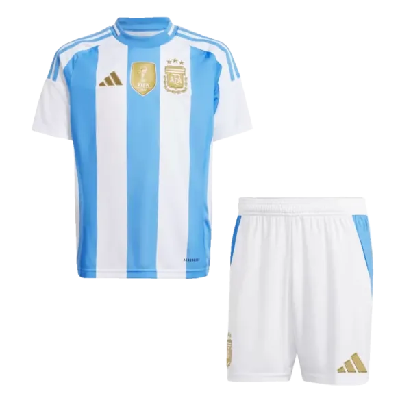 Argentina Home Kids Soccer Jerseys Kit 2024