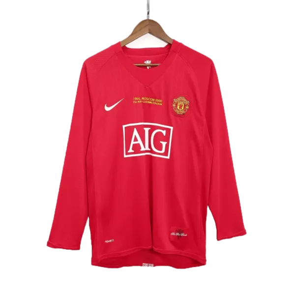 Vintage Soccer Jersey Manchester United Home 2007/08 - Champion League