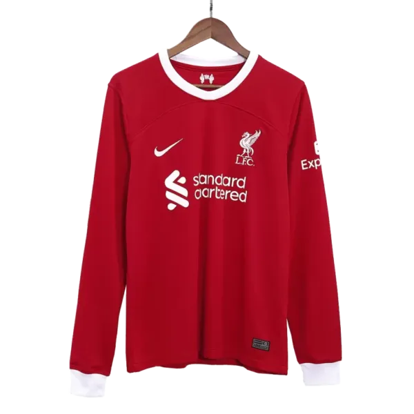 Liverpool Home Long Sleeve Soccer Jersey 2023/24