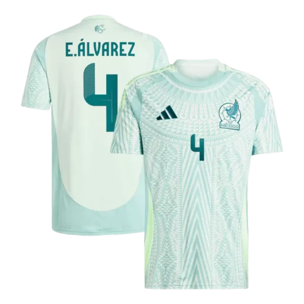 E.LVAREZ #4 Mexico Away Soccer Jersey Copa America 2024