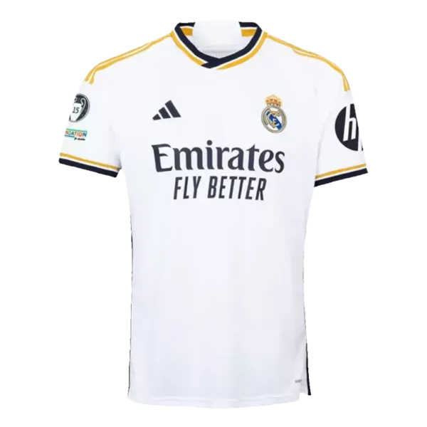 Real Madrid Home Soccer Jersey 2023/24 - UCL Champion 15