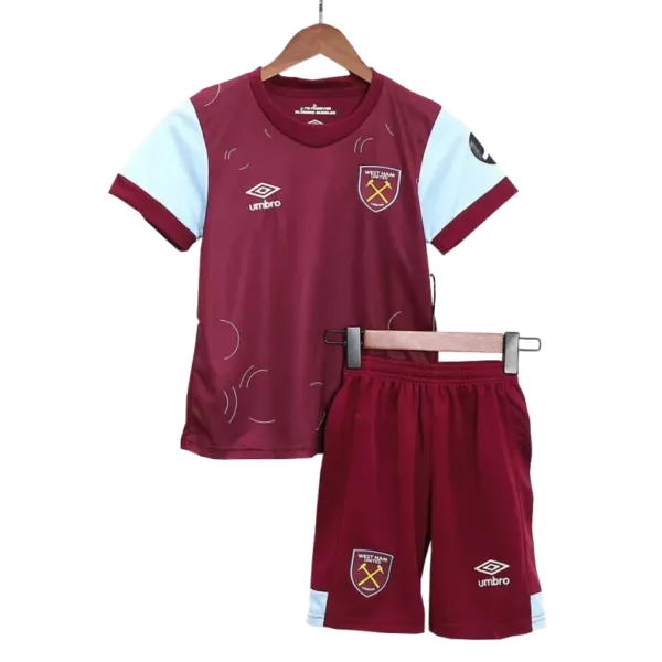 West Ham United Home Kids Soccer Jerseys Kit 2023/24