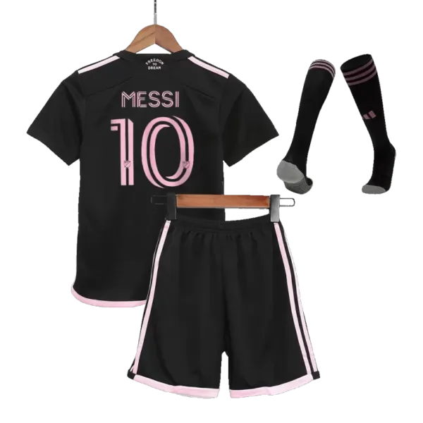MESSI #10 Inter Miami CF Away Kids Jerseys Full Kit 2023/24