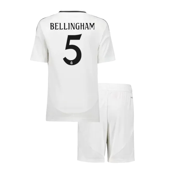 BELLINGHAM #5 Real Madrid Home Kids Soccer Jerseys Kit 2024/25