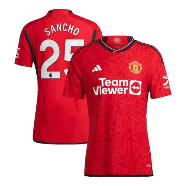 SANCHO #25 Manchester United Home Authentic Jersey 2023/24