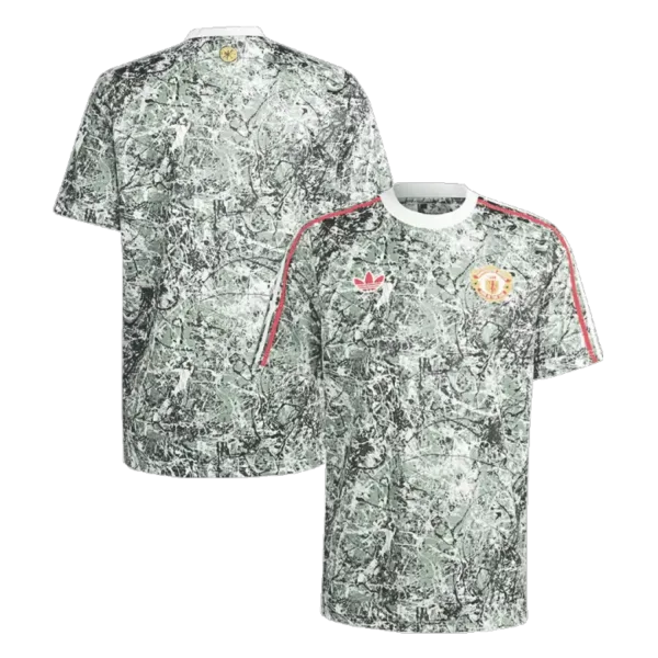 Manchester United X Stone Roses Pre-Match Soccer Jersey 2023/24 Green