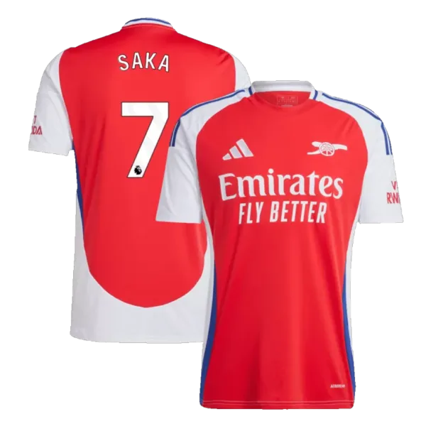 SAKA #7 Arsenal Home Soccer Jersey 2024/25
