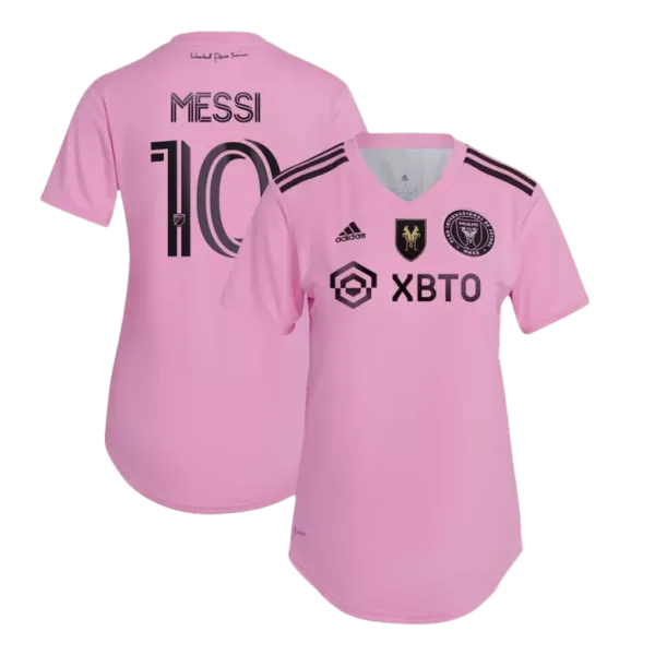 Women's MESSI #10 Inter Miami CF Messi GOAT Home Jersey 2023
