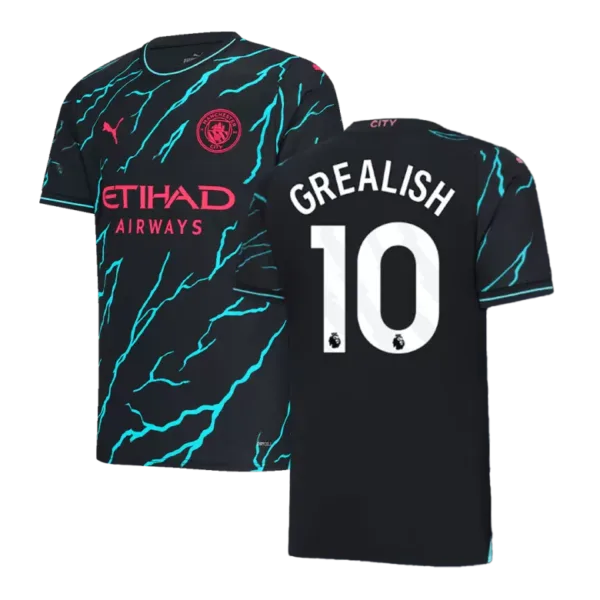 GREALISH #10 Manchester City Third Away Jersey 2023/24