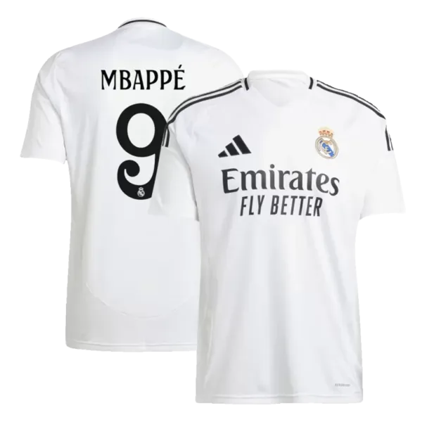 MBAPP #9 Real Madrid Home Soccer Jersey 2024/25