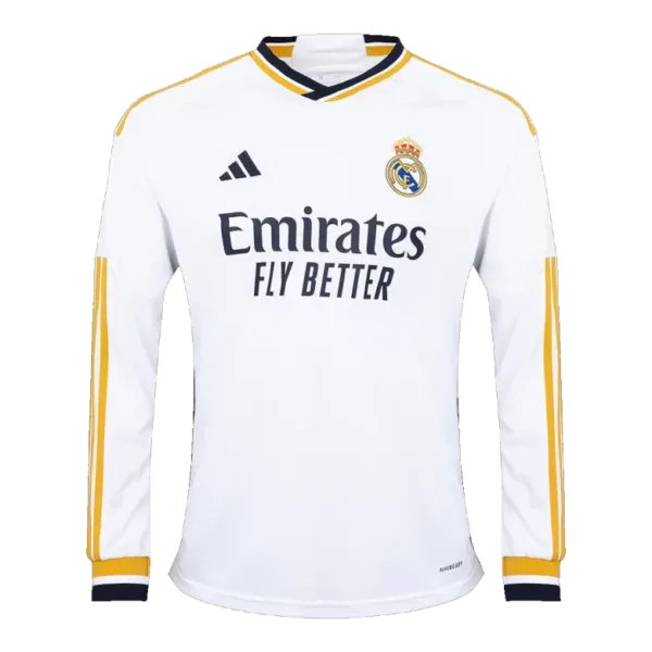 Real Madrid Home Long Sleeve Soccer Jersey 2023/24
