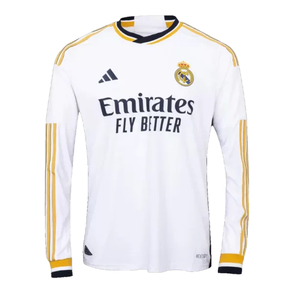 Authentic Real Madrid Home Long Sleeve Soccer Jersey 2023/24