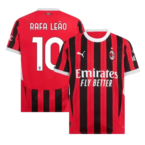 RAFA LEO #10 AC Milan Home Soccer Jersey 2024/25