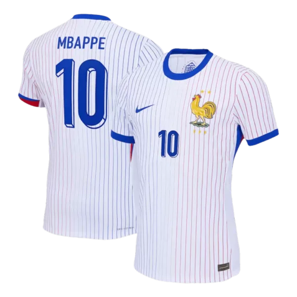 MBAPPE #10 France Away Authentic Soccer Jersey EURO 2024