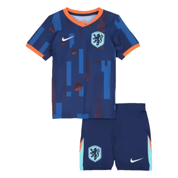 Netherlands Away Kids Soccer Jerseys Kit EURO 2024