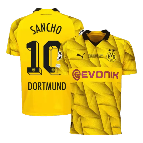 SANCHO #10 Borussia Dortmund Third Away Soccer Jersey 2023/24 - UCL FINAL