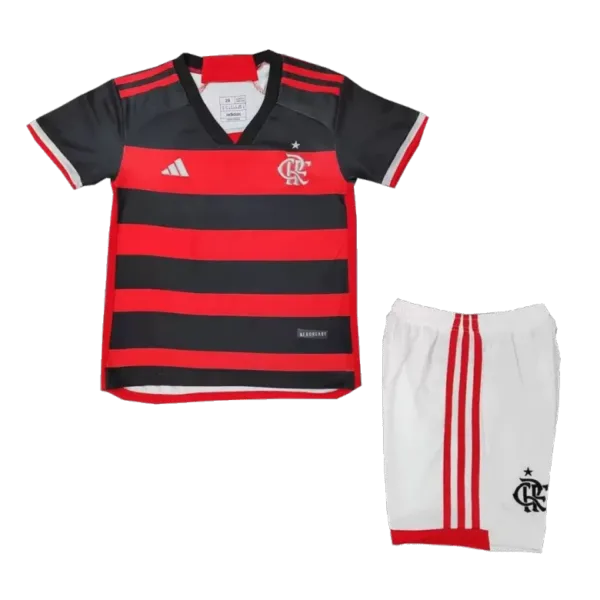 CR Flamengo Home Kids Soccer Jerseys Kit 2024/25