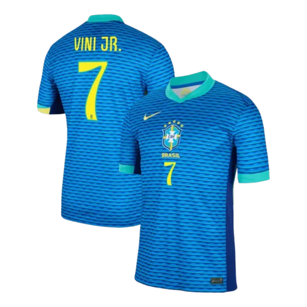 VINI JR. #7 Brazil Away Soccer Jersey Copa America 2024