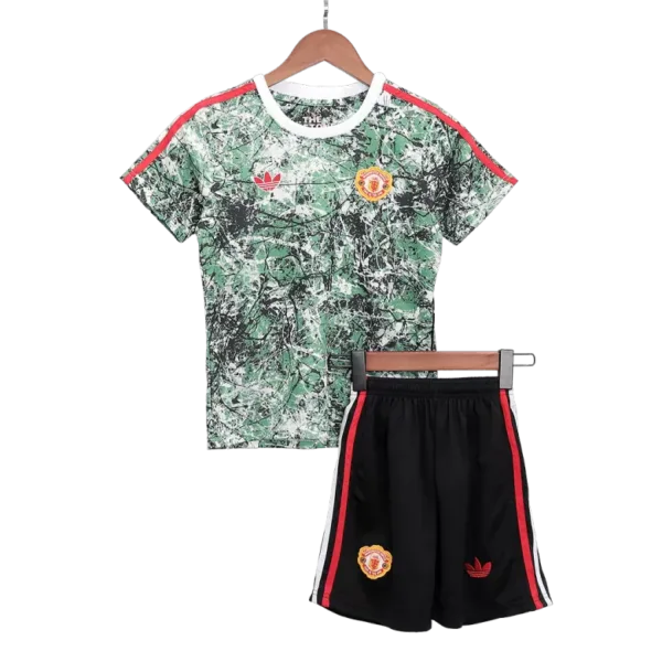 Manchester United x Stone Roses Kids Soccer Jerseys Kit 2023/24