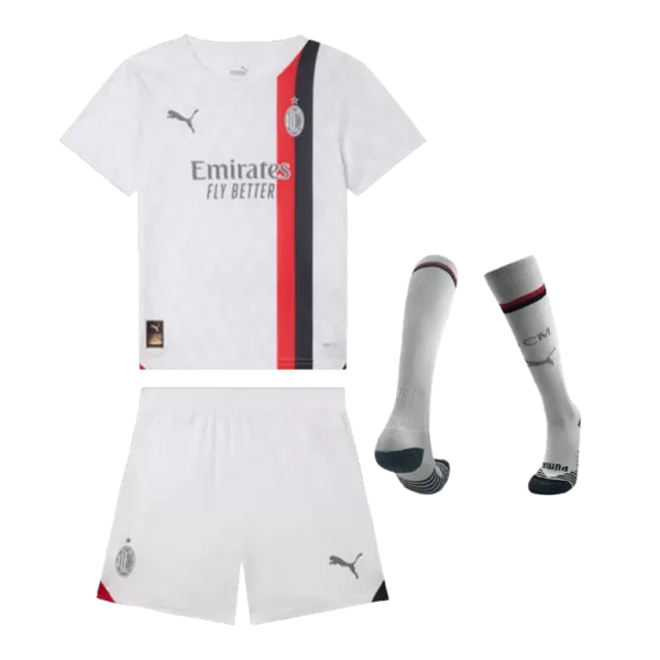 AC Milan Away Kids Soccer Jerseys Full Kit 2023/24