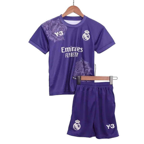 Real Madrid Fourth Away Kids Soccer Jerseys Kit 2023/24