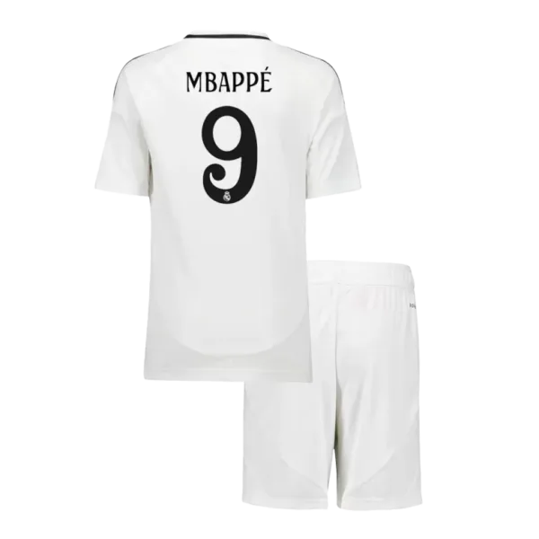 MBAPP #9 Real Madrid Home Kids Soccer Jerseys Kit 2024/25