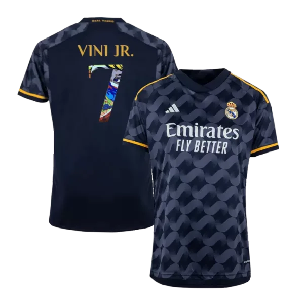 VINI JR. #7 Real Madrid Away Soccer Jersey 2023/24 - Sen2 Font