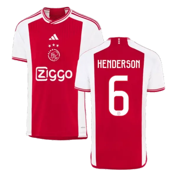 HENDERSON #6 Ajax Home Soccer Jersey 2023/24