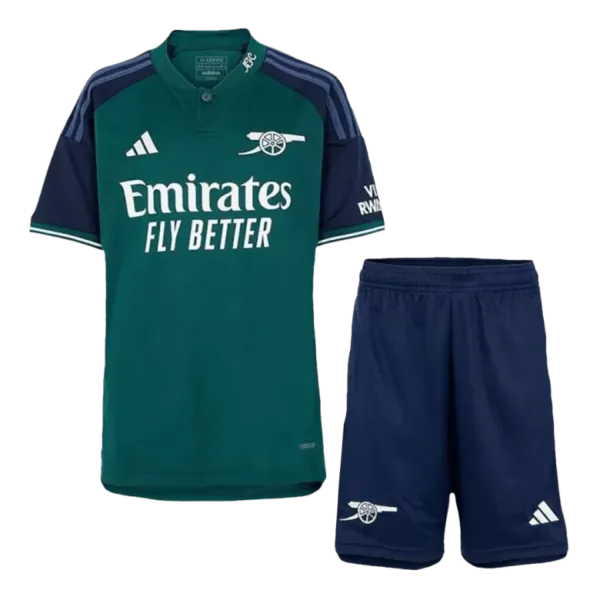 Arsenal Third Away Kids Soccer Jerseys Kit 2023/24