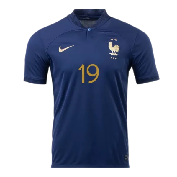 BENZEMA #19 France Home Jersey Shirt World Cup 2022