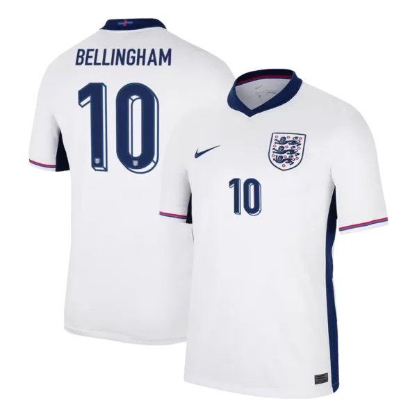 BELLINGHAM #10 England Home Soccer Jersey EURO 2024