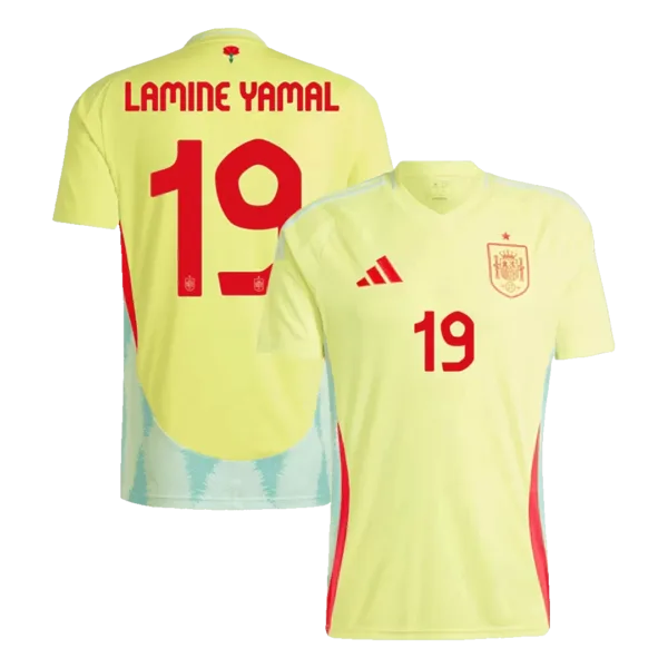 LAMINE YAMAL #19 Spain Away Soccer Jersey EURO 2024