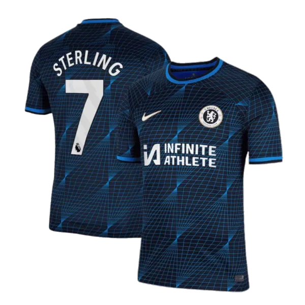 STERLING #7 Chelsea Away Soccer Jersey 2023/24