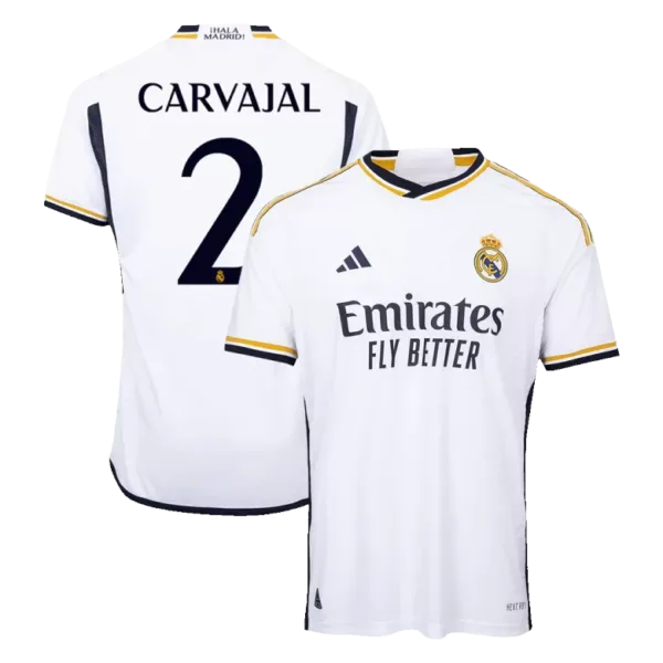 CARVAJAL #2 Real Madrid Home Authentic Soccer Jersey 2023/24