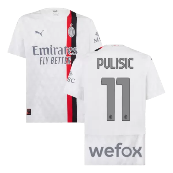 PULISIC #11 AC Milan Away Authentic Soccer Jersey 2023/24