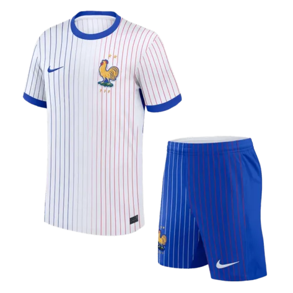 France Away Soccer Jersey Kit(Jersey+Shorts) Euro 2024