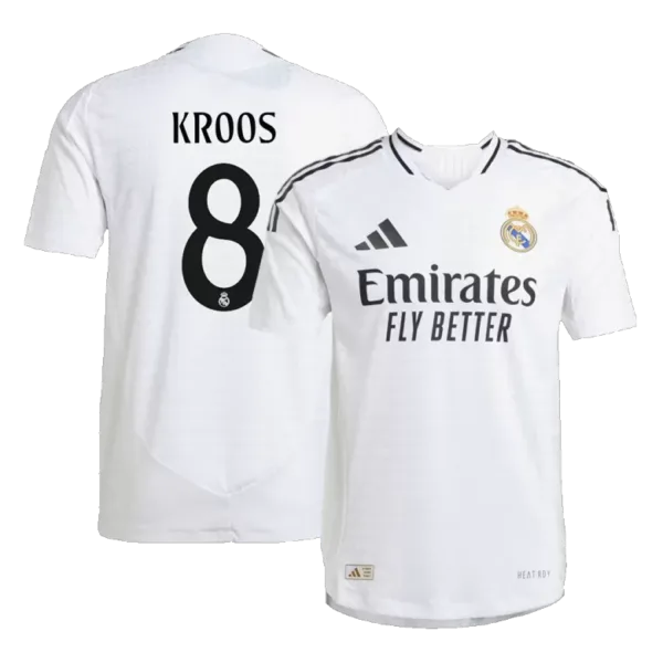 KROOS #8 Real Madrid Home Authentic Soccer Jersey 2024/25