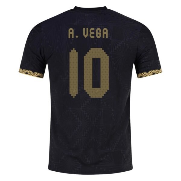 A. VEGA #10 Mexico Third Soccer Jersey Gold Cup Player Version 2025
