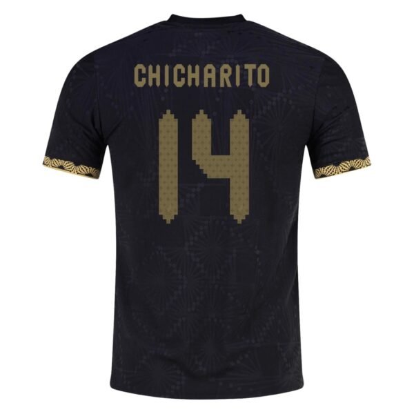 CHICHARITO #14 Mexico Third Soccer Jersey Gold Cup Player Version 2025