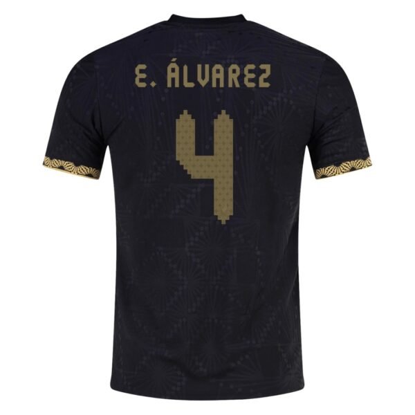 E. ÁLVAREZ #4 Mexico Third Soccer Jersey Gold Cup Player Version 2025