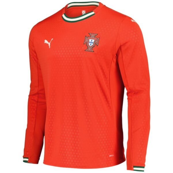 Portugal Home Long Sleeve SoccerJersey 2025