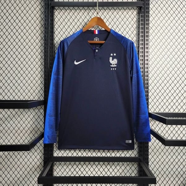 Retro France national 2018 home game Long Sleeve